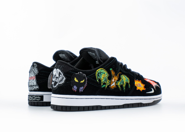 Кроссовки Neckface x Nike Dunk Low Pro SB "Black" (5509-17) [СС] от магазина vikingsmen.ru