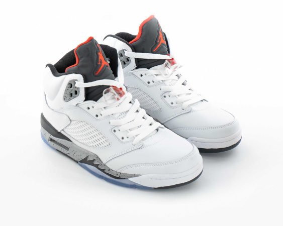 Кроссовки Air Jordan 5 Retro "White Cement" (5028-6) [СС] от магазина vikingsmen.ru