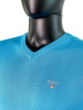 Джемпер Gant с V-образным вырезом (991184-1) (M, Голубой)