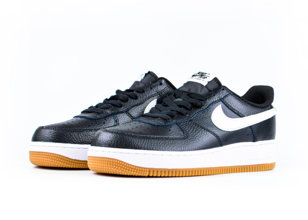 Кроссовки Nike Air Force 1 '07 "Black/White-Wolf Grey-Gum Med Brow" (5001-5) |AA1| от магазина vikingsmen.ru