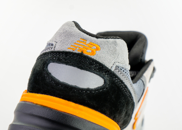 Кроссовки New Balance 999 "Grey/White/Black/Orange" (424-8) от магазина vikingsmen.ru
