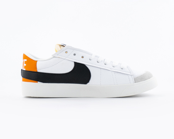 Кроссовки Nike Blazer Low 77 Jumbo "White/Black/Orange" (М5703-2) от магазина vikingsmen.ru