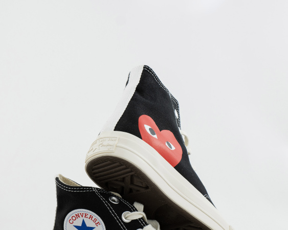 Кеды Comme des Garçons x Converse Chuck Taylor All Star Hi Play (W207-1) от магазина vikingsmen.ru