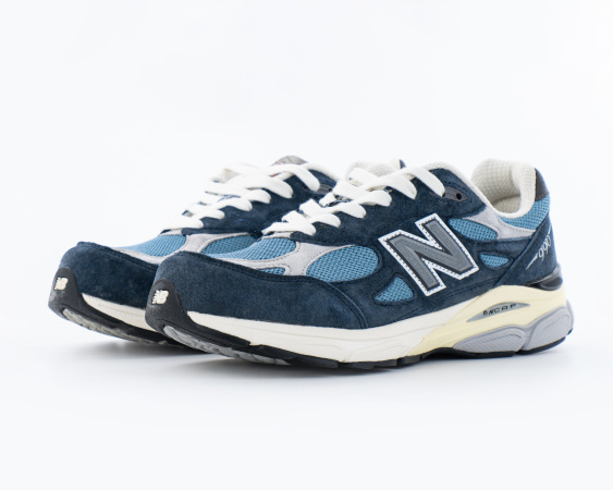 Кроссовки Teddy Santis x New Balance 990v3 Made in USA Navy (147-2) от магазина vikingsmen.ru