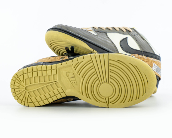 Кроссовки PandaPrank x  Nike Dunk low "Dk. Brown/Creamy" (996-7) от магазина vikingsmen.ru