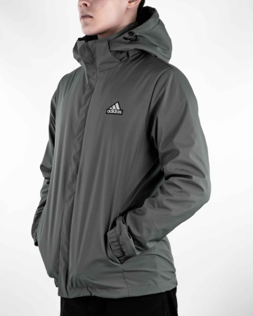 Детальное Изображение Ветровка утепленная мужская с капюшоном Adidas (6517)