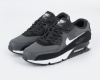 Кроссовки Nike Air Max 90 "Grey/Black/White" (806-8) [СС] от магазина vikingsmen.ru