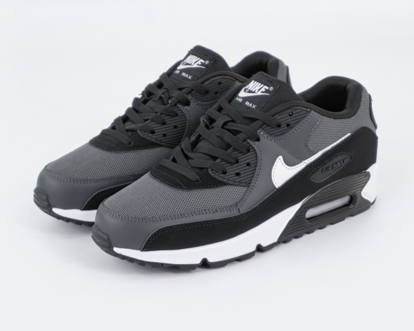 Кроссовки Nike Air Max 90 "Grey/Black/White" (806-8) [СС] от магазина vikingsmen.ru