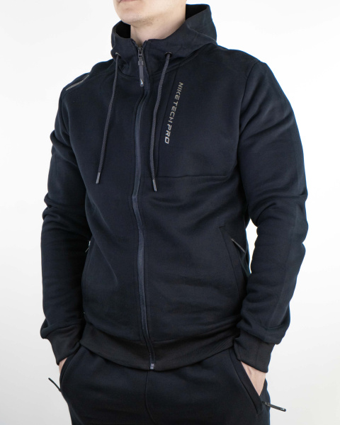 Костюм спортивный мужской NIKE TECHPRO на флисе (5212) (XL, Синий)