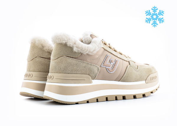 Кроссовки зимние LIU JO "Beige" (CH11-4) от магазина vikingsmen.ru