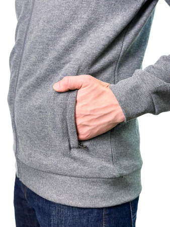 Кофта с замком Bogner (4454) (XL, Серый, 54 (XL))