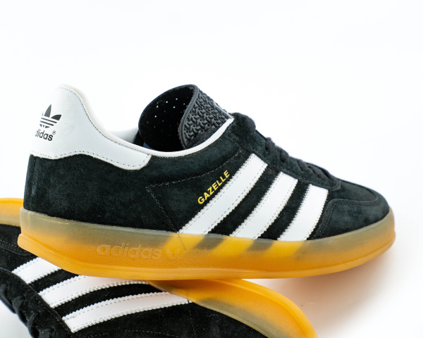 Кроссовки Adidas Gazelle INDOOR "Black/White" (АК-4) от магазина vikingsmen.ru