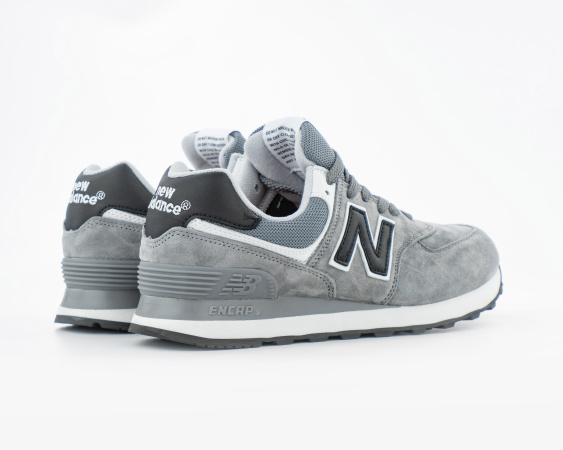 Кроссовки New Balance 574 "Grey/Black" (456-13)[СС] от магазина vikingsmen.ru