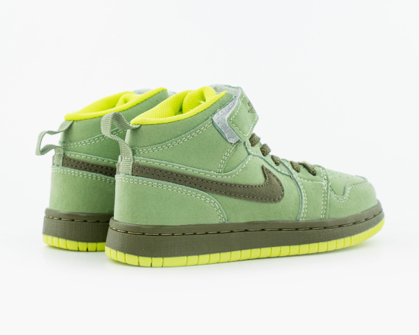 Детские кроссовки Nike Air Jordan 1 High "Green Lobster" (С615-17) от магазина vikingsmen.ru
