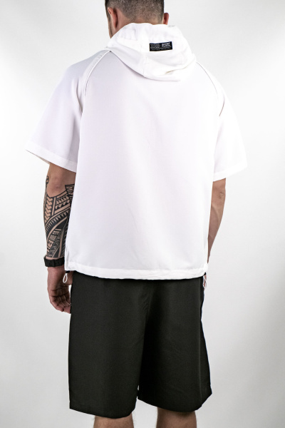 Костюм спортивный Nike (спортивная футболка+шорты) (78804)) (M, Белый/Черный)