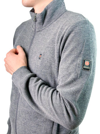 Кофта с замком Bogner (4454) (XL, Серый, 54 (XL))