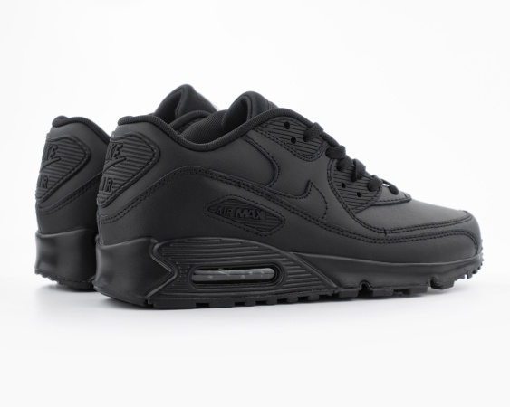 Кроссовки Nike Air Max 90 Leather "Triple Black" (М2126-1) от магазина vikingsmen.ru