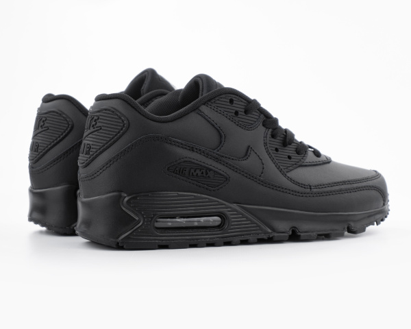 Кроссовки Nike Air Max 90 Leather "Triple Black" (М2126-1) от магазина vikingsmen.ru
