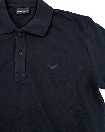 Рубашка - Поло мужская Armani (3610) (XXL, Темно-синий)