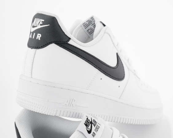 Кроссовки Nike Air Force 1 ’07 White Black Pebbled Leather (М5900-3) от магазина vikingsmen.ru