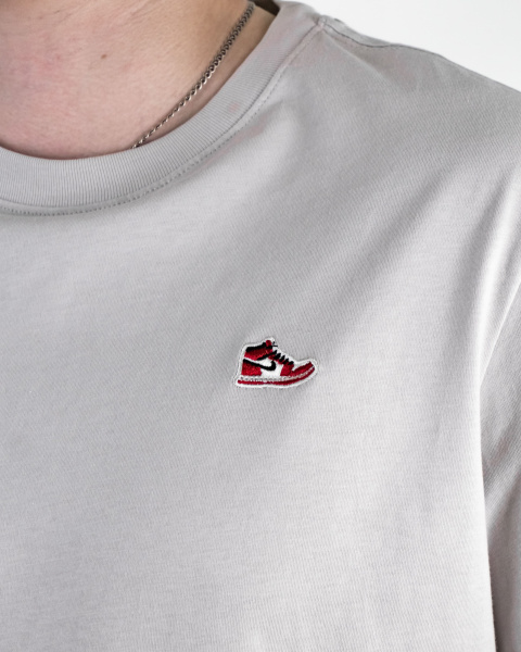 Футболка Nike Jordan "Кроссовок" (21039159) (S, Светло-серый)