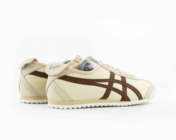 Кроссовки Onitsuka Tiger Mexico 66 Vintage "Cream Burgundy" (М3000-5) от магазина vikingsmen.ru