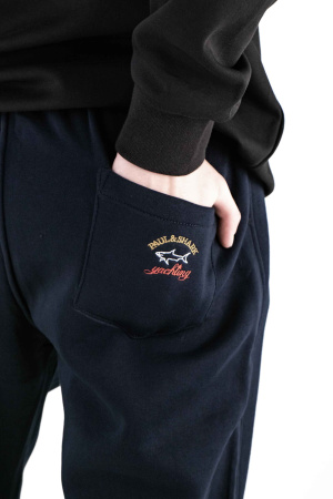 Брюки спортивные мужские Paul Shark утепленные (6213) (XXL, Темно-синий)