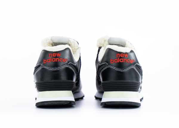 Кроссовки New Balance 574 "Black/White" с мехом (901-1) |CC| от магазина vikingsmen.ru