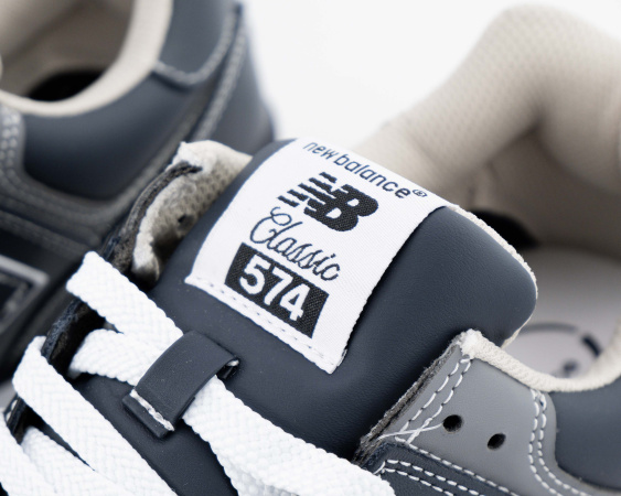 Кроссовки New Balance 574 Leather Blue (М6005-2) от магазина vikingsmen.ru