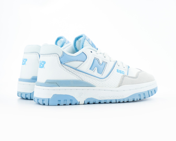 Кроссовки New Balance 550 White University Blue Grey Toe (Q3-10)[СС] от магазина vikingsmen.ru