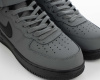 Кроссовки Nike Air Force 1 Mid "Grey/Black" с мехом (M513-2)|AA1| от магазина vikingsmen.ru