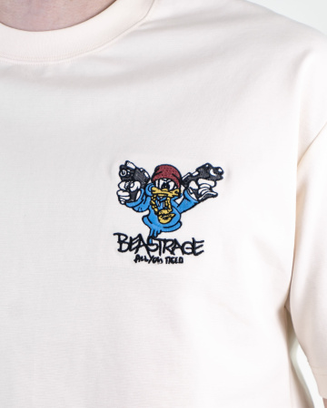 Футболка мужская LAHKIN'S "BEASTRAGE" (5248) (M, Молочный)