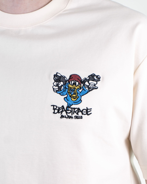 Футболка мужская LAHKIN'S "BEASTRAGE" (5248) (M, Молочный)