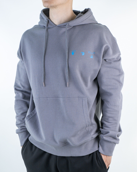 Анонс Изображения Худи "Off White" принт "ладони" (97485)