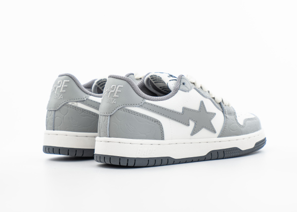 Кроссовки A Bathing Ape Bape Court Sta "Light Grey Cream" (5800-8) |AC| от магазина vikingsmen.ru