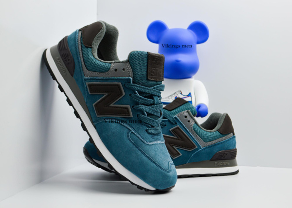 Кроссовки New Balance 574 "Blue/Brown" (070-3) |AC| от магазина vikingsmen.ru