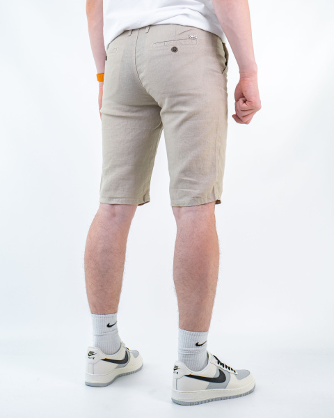 Шорты лен мужские Boss (21037508) (46-48 (W31), Светло-бежевый, M)