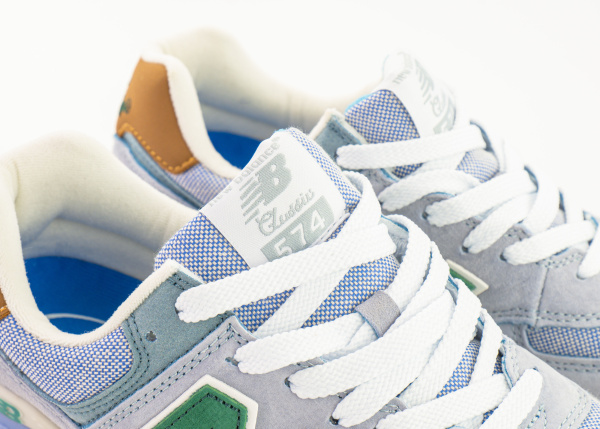 Кроссовки New Balance 574 "LT.Blue/Green" (503-42) от магазина vikingsmen.ru