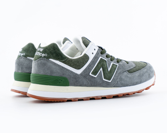 Кроссовки New Balance 574 "Grey/Green" (510-41) от магазина vikingsmen.ru