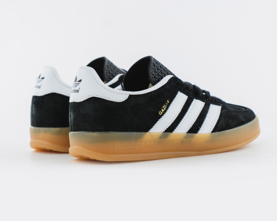 Кроссовки Adidas Gazelle INDOOR "Black/White" (АК-3) от магазина vikingsmen.ru