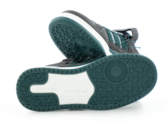 Детские кроссовки Adidas Forum Low "Grey/Green" (С557-8) от магазина vikingsmen.ru