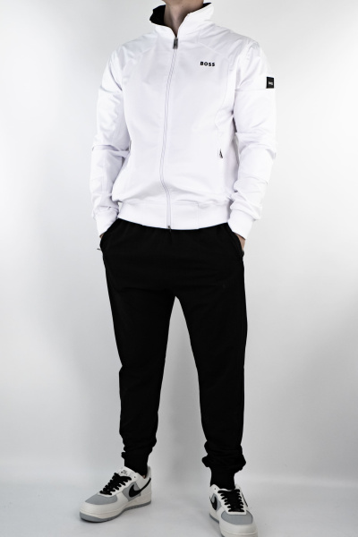 Костюм спортивный мужской BOSS (95-4110-ТК) (L, Белый/Черный)