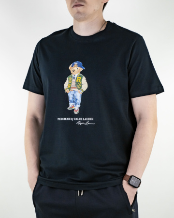 Костюм футболка + шорты Polo Bear by Ralph Lauren (7002434/7048004) (XXL, Темно-синий)