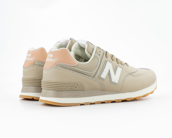 Кроссовки New Balance 574 "Beige/White/Rose" (890-7)[СС] от магазина vikingsmen.ru