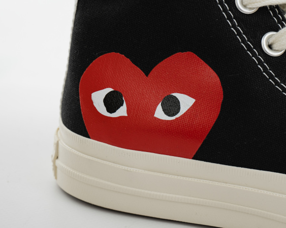 Кеды Comme des Garçons x Converse Chuck Taylor All Star Hi Play (W207-1) от магазина vikingsmen.ru