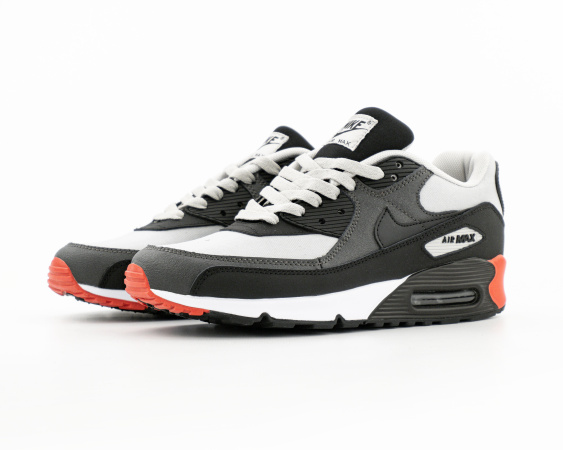 Кроссовки Nike Air Max 90 "Grey/Black/White" (М806-33) от магазина vikingsmen.ru