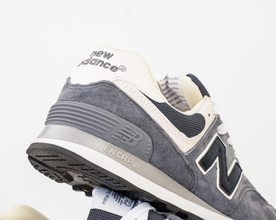 Кроссовки New Balance 574 "Grey/Black" (417-9) от магазина vikingsmen.ru