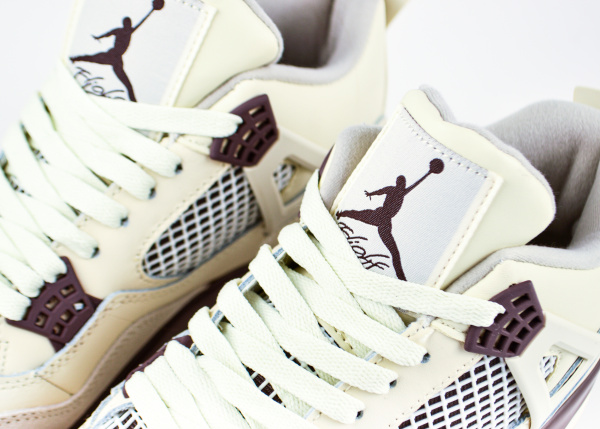 Кроссовки Nike Air Jordan 4 Retro "Beige" с мехом (M526-16)|CA| от магазина vikingsmen.ru