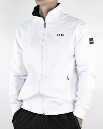 Костюм спортивный мужской BOSS (95-4110-ТК) (L, Белый/Черный)