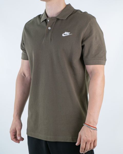 Рубашка поло мужская Nike (TР-N-1001) (M, Хаки)
